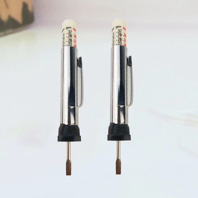 2 pcs 0-25mm Haute Précision Bande De Roulement Motif Jauge De Profondeur