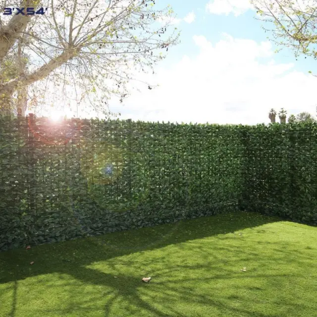 50*300cm Künstliche Efeu-Hecke Sichtschutzzaun künstliche Blätter Balkonzaun