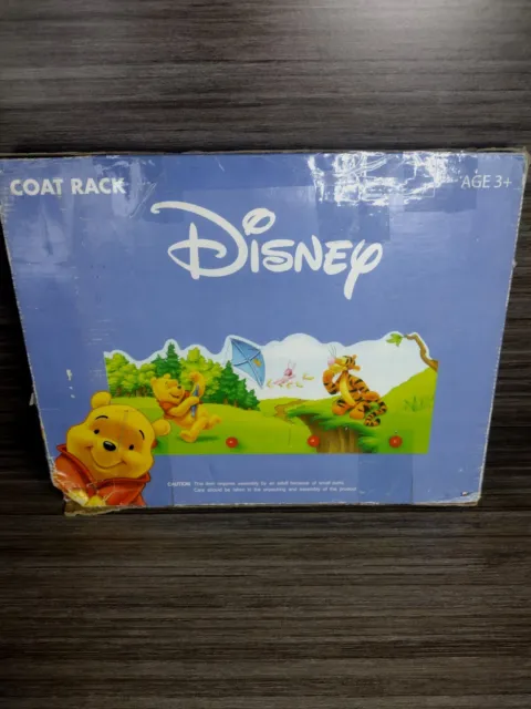 Disney WINNIE THE POOH Storage Rack Coat Rack 4 Peg Towel Nursery Decor
