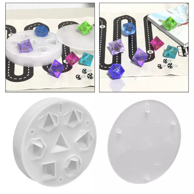 Würfel-Silikonform aus Kunstharz, Würfelformen-Set für Bastelarbeiten,
