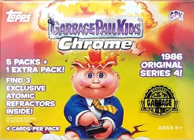 2022 Topps CHROME 1986 Series 4 Garbage Pail Kids 6-Pack Blaster Box ~ SALE!