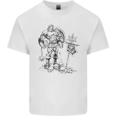 Viking Warior Skull Thor Odin Valhalla MMA Mens Cotton T-Shirt Tee Top