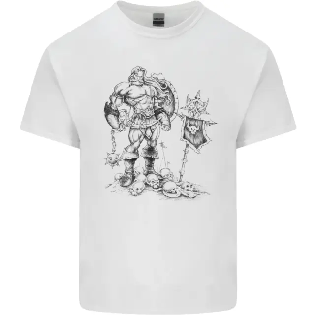 Viking Warrior Skull Thor Odin Valhalla MMA Mens Cotton T-Shirt Tee Top