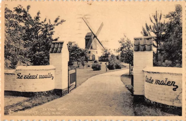 Cpa Belgique Knocke Zoute Le Vieux Moulin