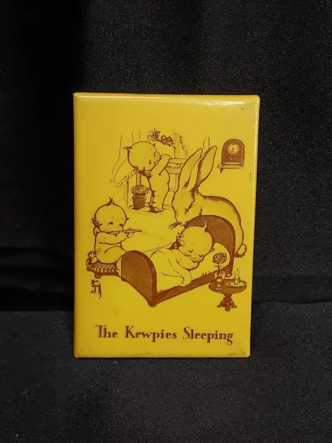 Old Advertising Kewpie Doll Pocket Mirror THE KEWPIES SLEEPING