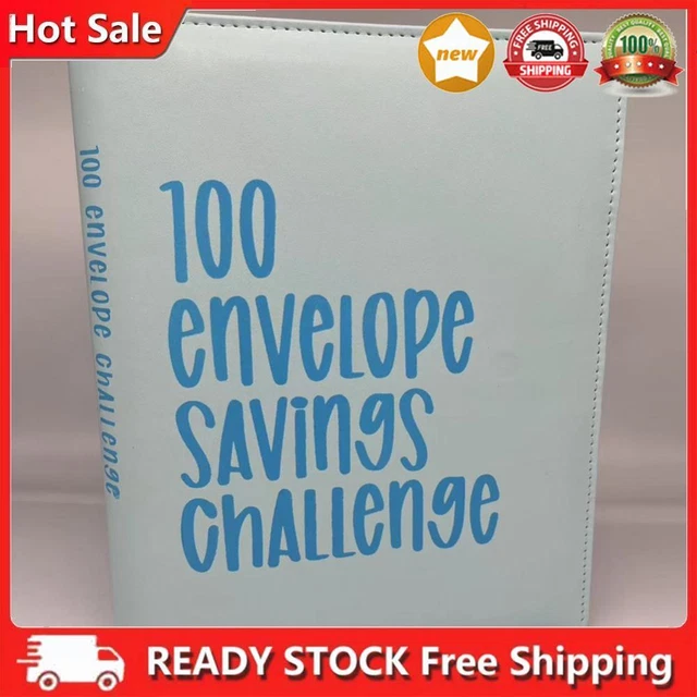 100pcs Budget Planner Book with Envelopes Budget Planner (Light Blue)