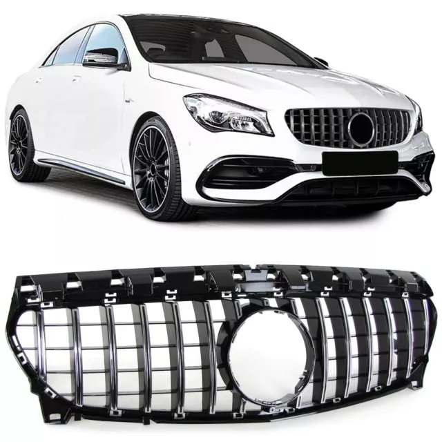 Mercedes Benz Cla-Class W117 C117 2016-2019 Grille Chrome Panamericana Gt Style