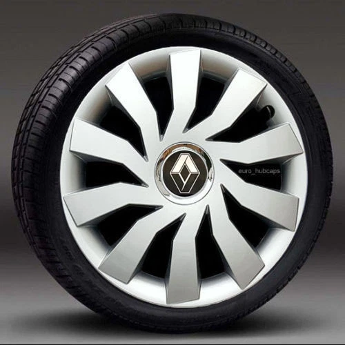 Finiture ruote 4x15", Coprimozzo, Copri per adattarsi a Renault Clio (quantità 4)
