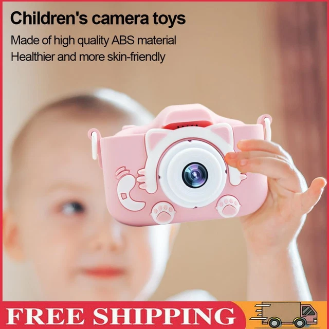 Cute Camcorder 1080P Digital Video Camera Portable Gifts for Kids (Pink)