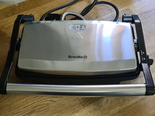 BREVILLE VST049 CAFE Style Sandwich Press Silver Tested And Working 19.99 PicClick UK