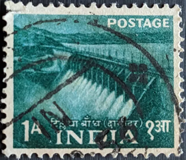 STAMP INDIA SG357 1955 1A Damador Valley Dam Used