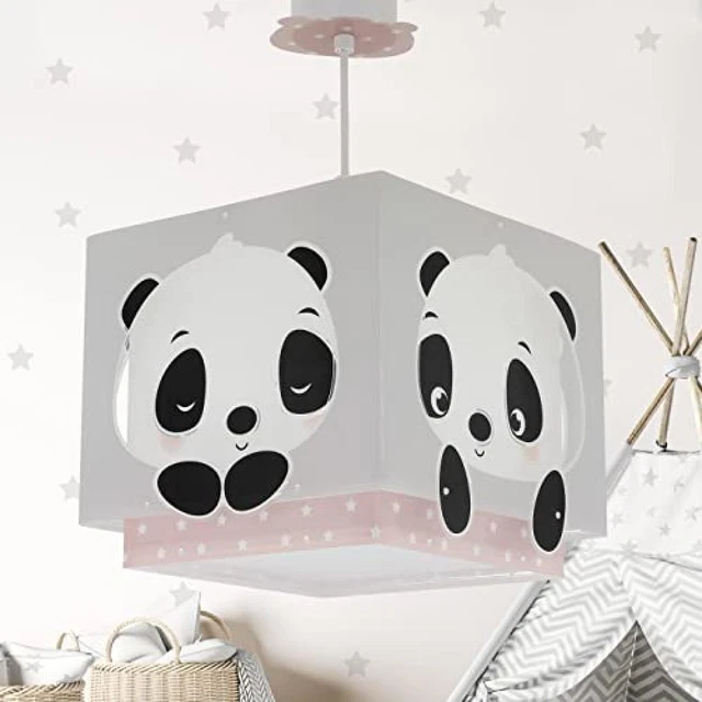 Dalber Lampada a sospensione per bambini Panda rosa - NUOVO