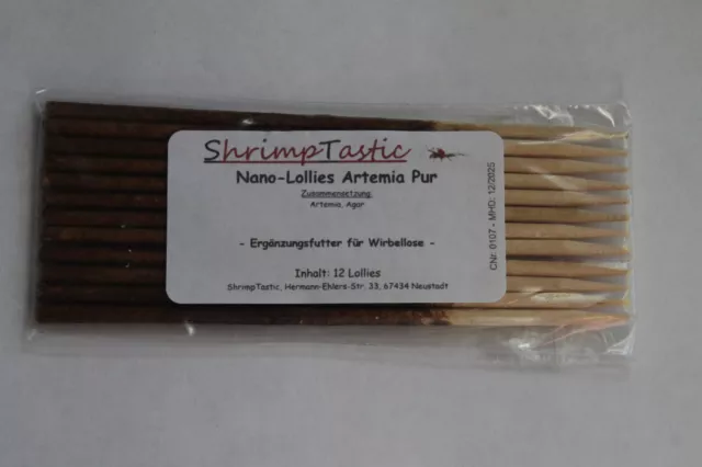 Lecca-lecca gamberetti nano, gamberetti, fut, artemia puro, 12 pezzi, 0,33 euro/unità