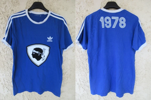 MAILLOT Porté worn SHIRT JERSEY ANCIEN A.J BIGUGLIA CORSE CO 37,95