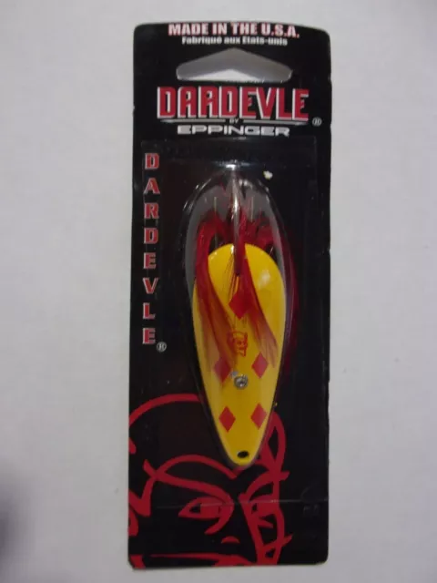 DARE DEVIL DARDEVLE Red Eye Wiggler casting spoon 2 sizes Choose