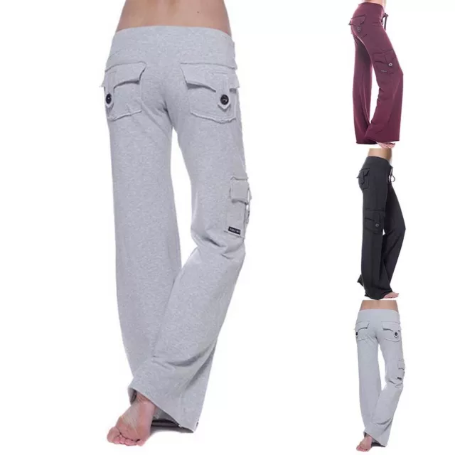 Pantalon de yoga décontracté polyvalent pour femmes à bas éclatant taille ba