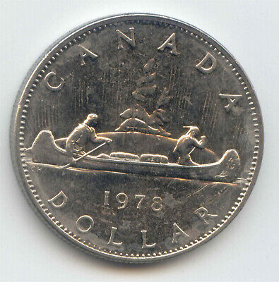 Canada 1978 Canadian Voyageur One Nickel Dollar $1 EXACT COIN