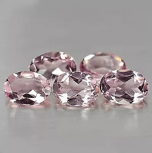 MORGANITE 7 x 5 MM OVAL CUT ALL NATURAL VVS SOFT PINK COLOR