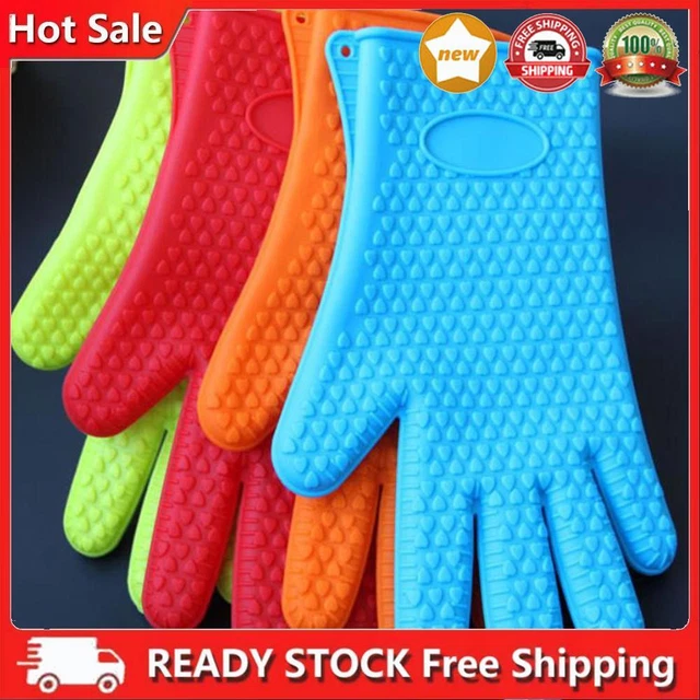 Guanto da cucina in silicone resistente al calore supporto pentola forno barbecue tappetino da cucina
