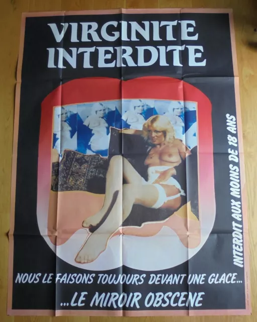 VIRGINITE INTERDITE affiche cinema originale erotique 160x120 cm