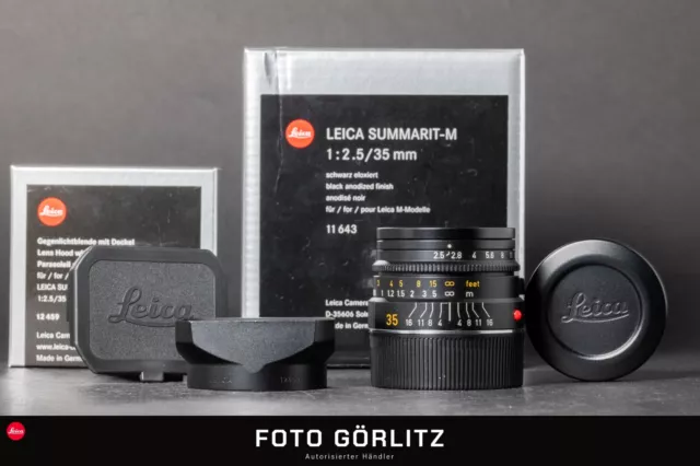 Leica M 35mm 2.5 Summarit 6bit 11643 schwarz FOTO-GÖRLITZ