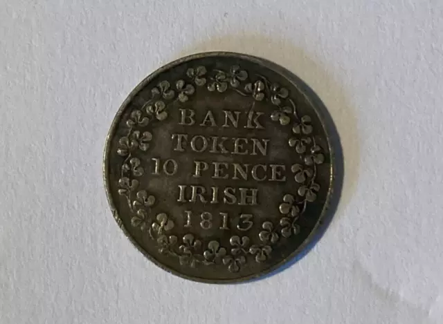 Irish Ten Pence Bank Token - Collectable Grade - 0.925 Silver (free postage)