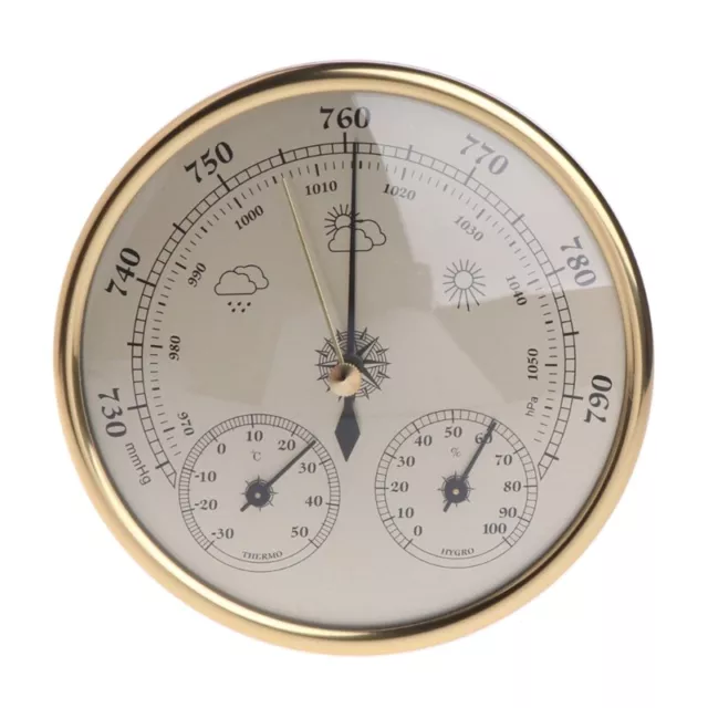 Three in One Wall Mounted Temperature Humidity Pressure Barometer