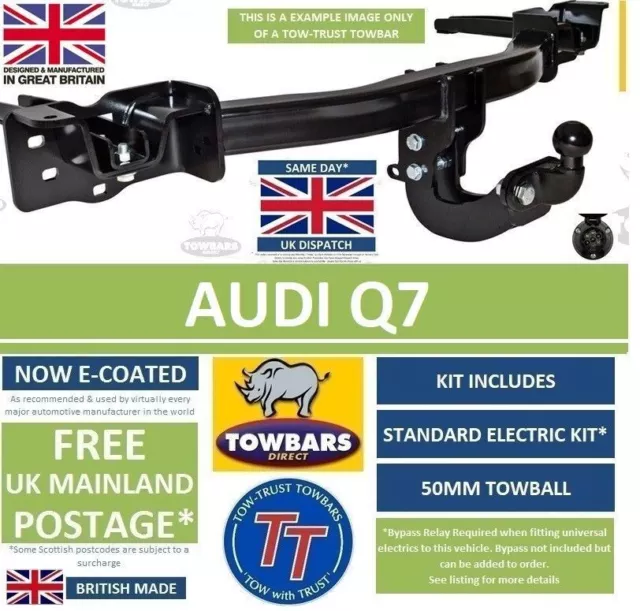 Flange Towbar for Audi Q7 2006 to 2015 4L Including S-Line Tow-Trust TVW622