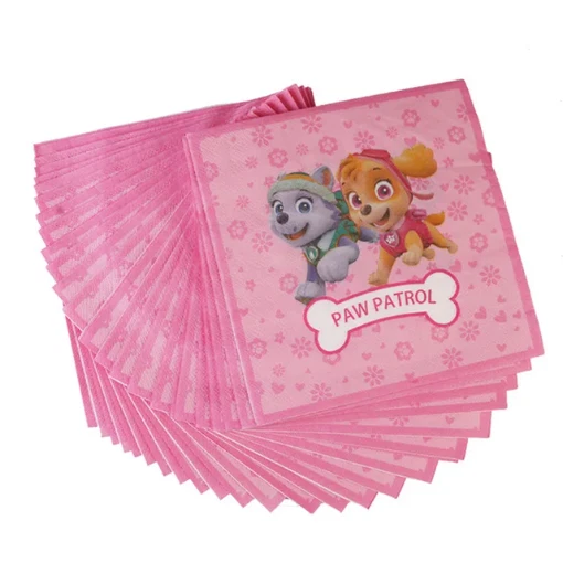 Paw patrol birthday party decoration stella girl toy gift napkin