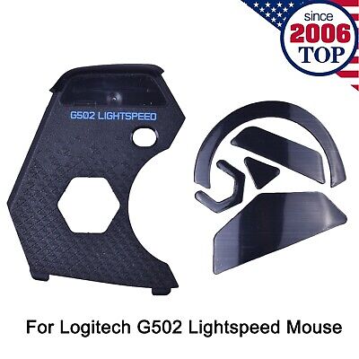 New Back Counterweight Cover + Feet for Logitech G502 Lightspeed Wireless Mouse