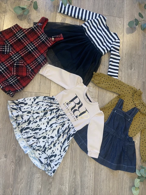NEXT River Island Mothercare Gap bambine autunno inverno pacchetto abiti 18-24 mth