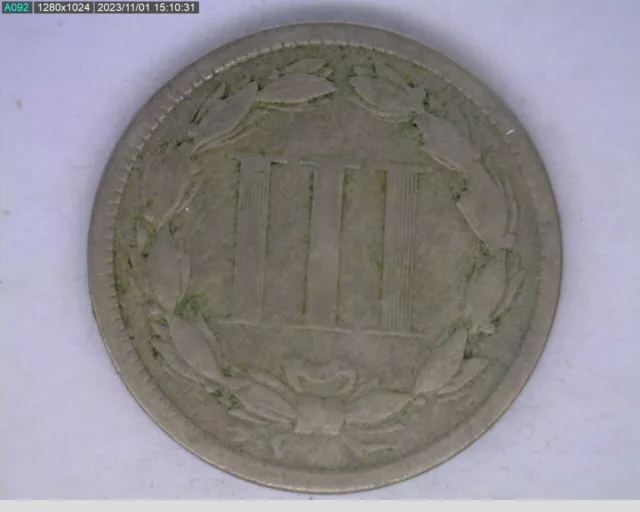 1867 three cent nickel (46-429 11m3) 2