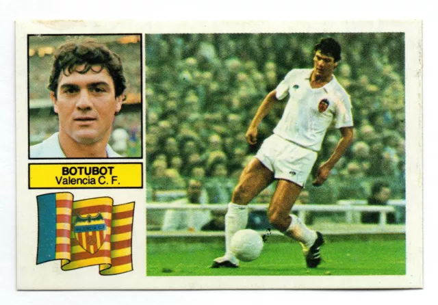 Botubot - Valencia C. F. 1982-83 Cromo Este Panini Liga 82/83