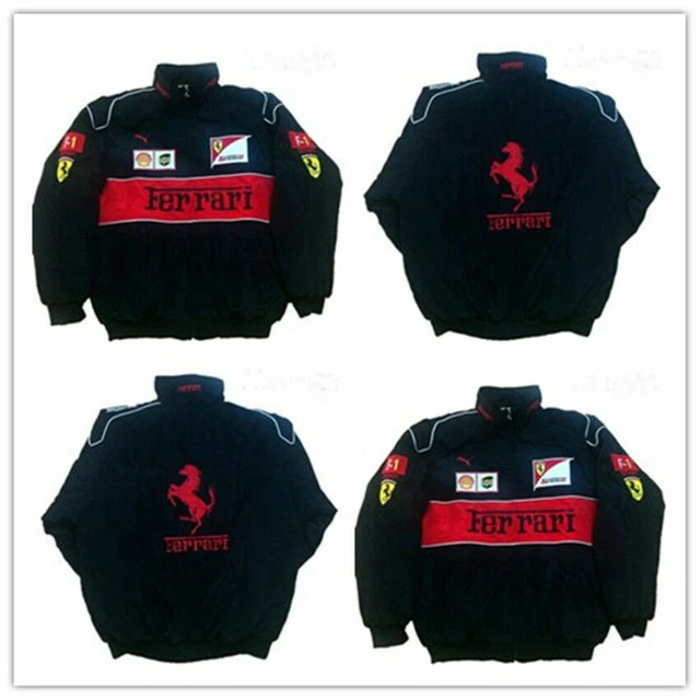 NEW 2024 FERRARI Black Embroidery EXCLUSIVE JACKET suit F1 team racing