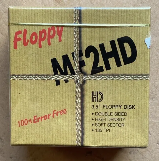 10x Floppy MF-2HD 3,5“ Zoll Disks Disketten Floppy - Neu & Verschweißt