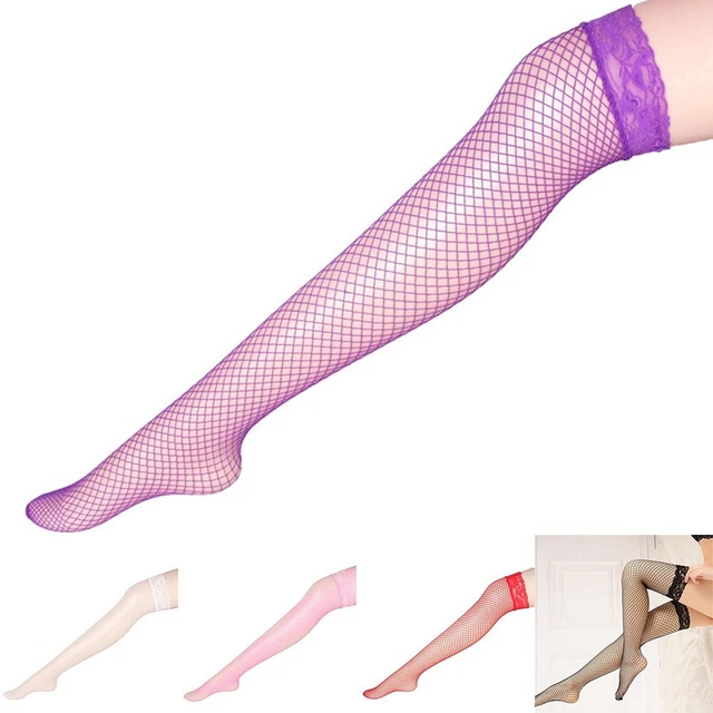 Calza da donna meshr 1 paio di cavità elasticizzate lingerie calze senza supporto