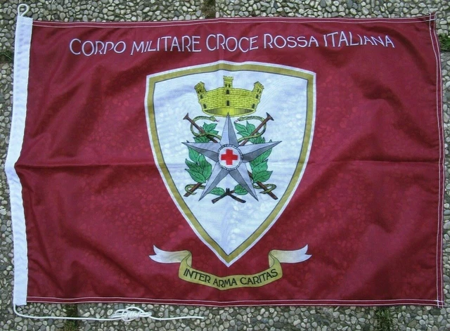 Toppa Ricamata Croce Rossa Italiana 12x3 Cm - Con Velcro Per Divise - Foto 4