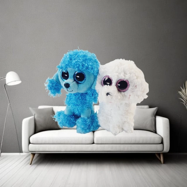 TY BEANIE BOOS Mandy Pippie Dogs Plush 6
