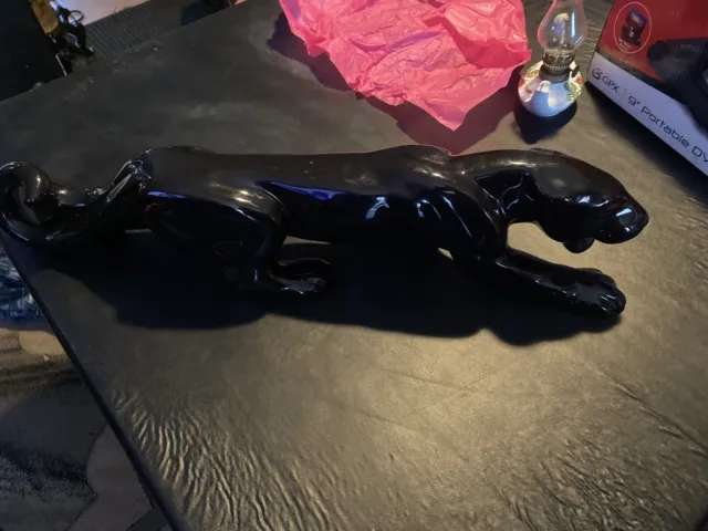 black panther statue vintage