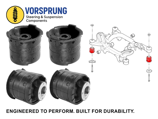 thumbnail image 2 of Karlmann Rear Subframe Mount Bushings Kit For Land Rover Range Rover L322 (2002-2012) - Left & Right, KHC000060, AWB814 2 of 6
