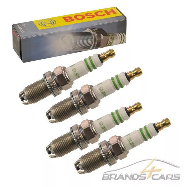 4x BOSCH ZÜNDKERZE FÜR MERCEDES CLK C208 A208 SLK R170 NUR 200 230