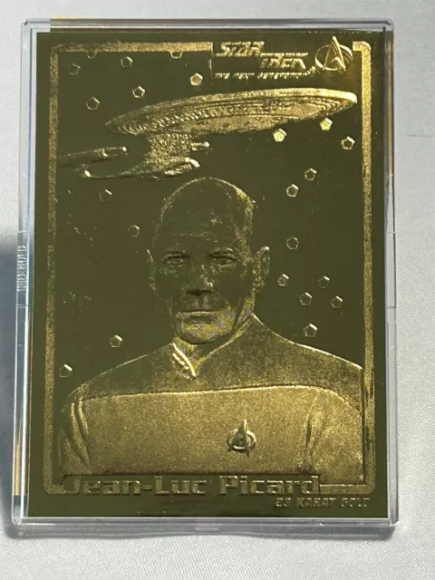 Star Trek JEAN-LUC PICARD  23 KT Karat Gold Card Limited to 10k COA