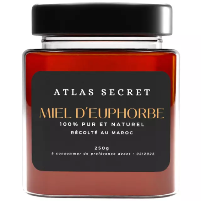 Miel de Daghmous (Euphorbe) 100% pur et naturel, récolté au Maroc (Atlas Secret)