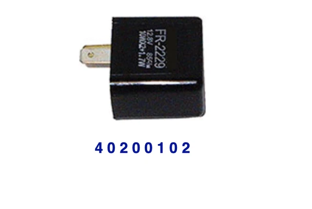 Relè Lampeggiatore Per Frecce Moto 12V – 2 Pin, Regolabile, Per LED E Lampadine, Risolve Iperlampeggio, Nero