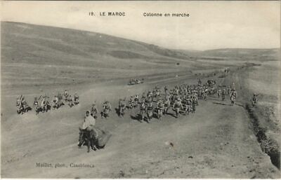 CPA AK Militaire - Colonne en Marche MAROC (1083389)