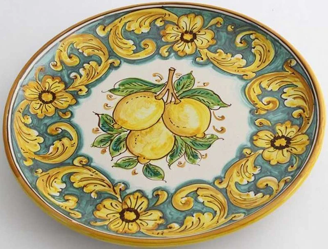 ASSIETTE GRANDE EN C ramique Sicilienne D coration Citrons Art 12 EUR assiette-grande-en-c-ramique-sicilienne-d-coration-citrons-art-12-eur