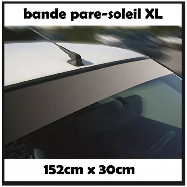 Bande Pare-Soleil JDM DRIFT Finition Brillant Bande Noir Texte/ Logo Noir