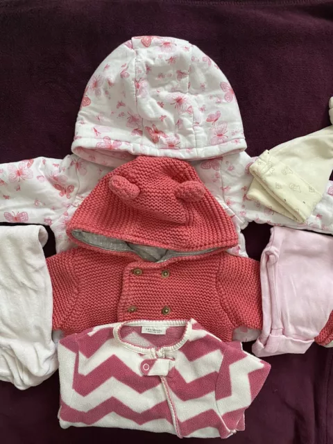 M&S,Next and George Girls 3-6 months Winter bundle