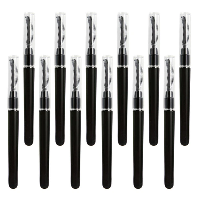 12 piezas cepillo para pestañas peine para pestañas aplicador para pestañas herramientas de belleza desechables