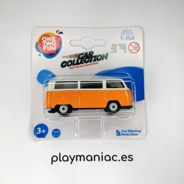 One Two Fun Volkswagen T2 Bus Diecast Car Collection 1:64 Nuevo